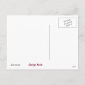 Weihnachten Sleigh Ride Postkarte (Rückseite)