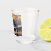 Weihnachten SlipperyJoe Silber goldene Sterne feuc Schnapsglas (Rechts)