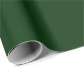 Weihnachten Smaragdgrün solide stilvolle rustikale Geschenkpapier (Rolleneckpunkt)