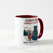Weihnachten - Smoky Mountains Nationalpark Urlaub Tasse (VorderseiteRechts)