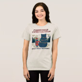 Weihnachten - Smoky Mountains Nationalpark Urlaub Tri-Blend Shirt (Vorderseite voll)