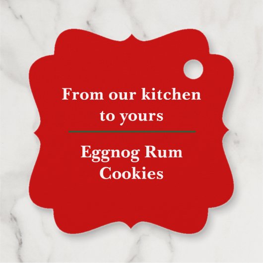 Weihnachten Snowflake l Happy Holidays Geschenkanhänger (Rückseite)