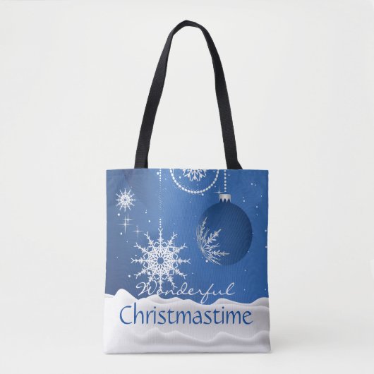 Weihnachten Snowflake Ornamente Traumtasche Tasche (Vorderseite)