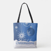 Weihnachten Snowflake Ornamente Traumtasche Tasche (Rückseite)