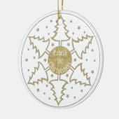 Weihnachten "Snowflake Trees" Ornament personalisi (Links)