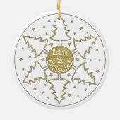 Weihnachten "Snowflake Trees" Ornament personalisi (Hinten)