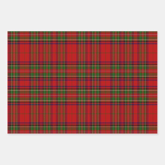 Weihnachten Snowman Bear Gingerbrett Haus Rotes Gr Geschenkpapier Set (Vorderseite)