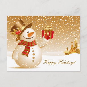 Weihnachten Snowman Holiday Grüße