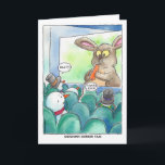 Weihnachten:  Snowman-Horror-Film Feiertagskarte<br><div class="desc">Feiern Sie die Jahreszeit mit diesem netten Entwurf von glücklichem adrettem.</div>