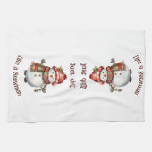 Weihnachten Snowman Just Chill Quote Spaß Wasserfa Geschirrtuch (Horizontal)