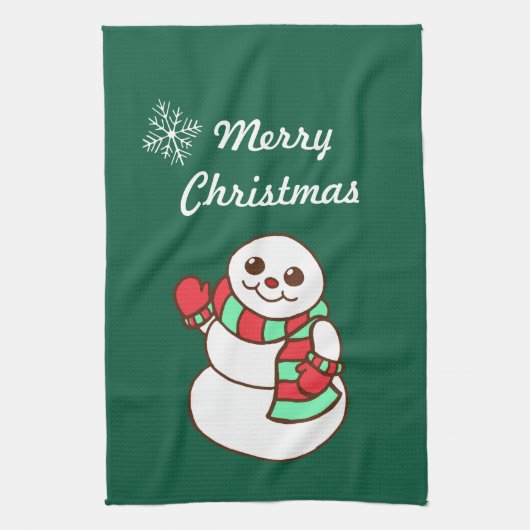 Weihnachten Snowman Küchentuch (Vertikal)