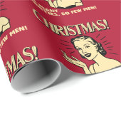 Weihnachten: So viele Partys, so wenige Männer Geschenkpapier (Rolleneckpunkt)