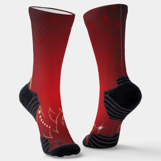 Weihnachten Socken (Gewinkelt)