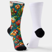 Weihnachten Socken (Gewinkelt)