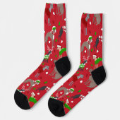 Weihnachten Socken (Linkes Detail)
