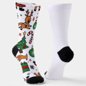 Weihnachten Socken (Gewinkelt)