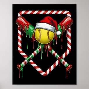 Weihnachten Softll Santa Hut Eiscreme Tropfen Männ Poster