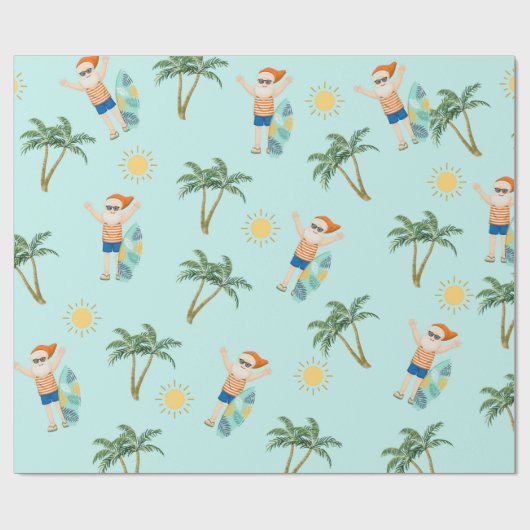 Weihnachten - Sommer Geschenkpapier (Flach)