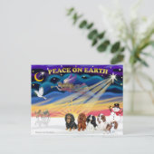 Weihnachten Sonnenaufgang - Cavalier Könige Charle (Stehend Vorderseite)