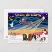 Weihnachten Sonnenaufgang - Cavalier Könige Charle (Vorne/Hinten)