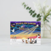 Weihnachten Sonnenaufgang - Chihuahuas (sieben) (Stehend Vorderseite)