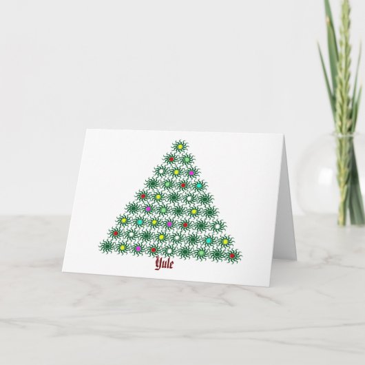 Weihnachten - Sonnenbaum (Vorderseite)