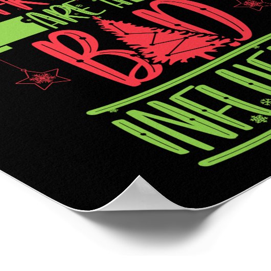 Weihnachten Sorry, dass meine Freunde schlecht sin Poster (Ecke)