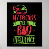 Weihnachten Sorry, dass meine Freunde schlecht sin Poster (Vorne)