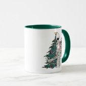 Weihnachten Sorta Beängstigend Sorta Merry Skeleto Tasse (VorderseiteRechts)