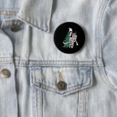 Weihnachten Sorta Merry Sorta Beängstigend Skeleto Button (Beispiel)