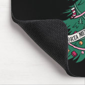 Weihnachten Sorta Merry Sorta Beängstigend Skeleto Mousepad (Ecke)