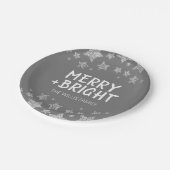 Weihnachten Sparkle Stars fröhlich heller Familien Pappteller (Schrägansicht)