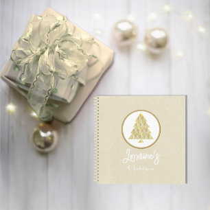 Weihnachten Sparkling Champaign Spiral Notebook Notizblock