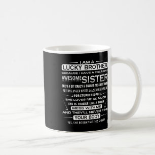 Weihnachten Spaß für Bruder von Schwester Ich bin Kaffeetasse