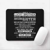 Weihnachten Spaß für Bruder von Schwester Ich bin Mousepad (Mit Mouse)