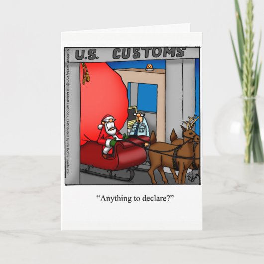 Weihnachten Spaß Grußkarte "Spectickles" (Vorderseite)