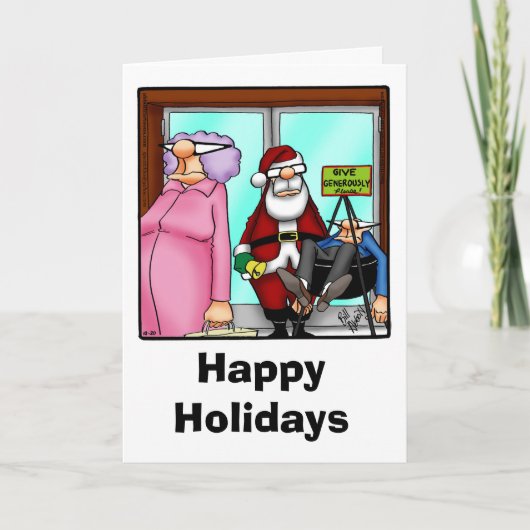 Weihnachten Spaß Grußkarte "Spectickles" (Vorderseite)