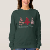 Weihnachten Spaß Pink Xmas Bäume Sweatshirt (Vorderseite)
