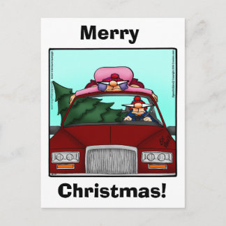 Weihnachten Spaß Postcard Spectickles