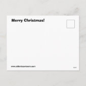 Weihnachten Spaß Postcard Spectickles (Rückseite)