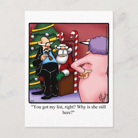 Weihnachten Spaß Postcard Spectickles (Vorderseite)