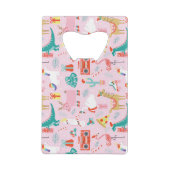 Weihnachten Spaß: Tiernahtloses Muster. Geldbeutel Flaschenöffner (Rückseite)