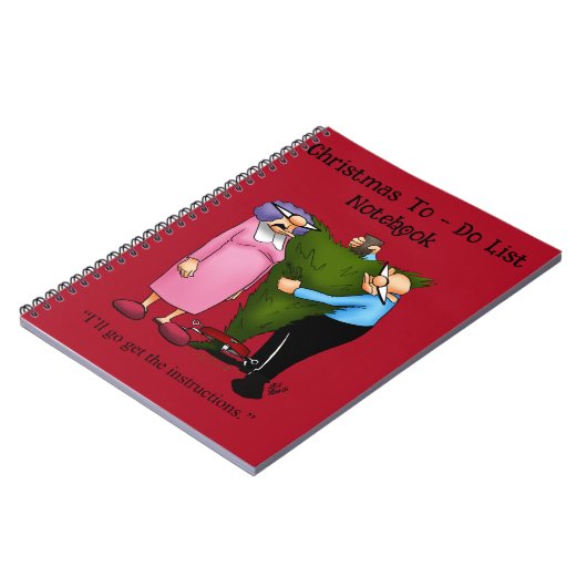 Weihnachten Spaß To - Do Notebook Geschenk Notizblock (Linke Seite)