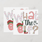 Weihnachten Spaß: Was für ein Elf? (Vorne/Hinten)