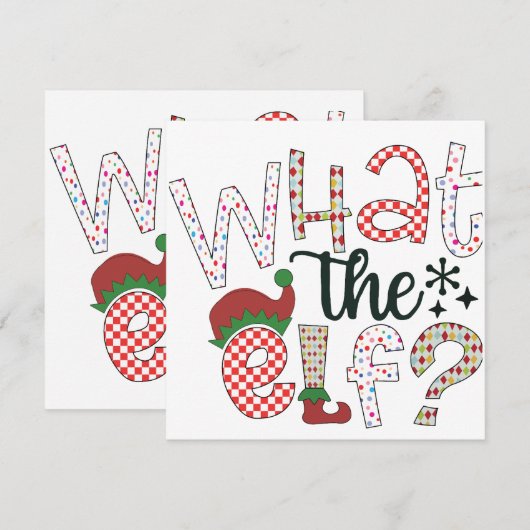 Weihnachten Spaß: Was für ein Elf? (Vorne/Hinten)