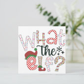 Weihnachten Spaß: Was für ein Elf? (Stehend Vorderseite)