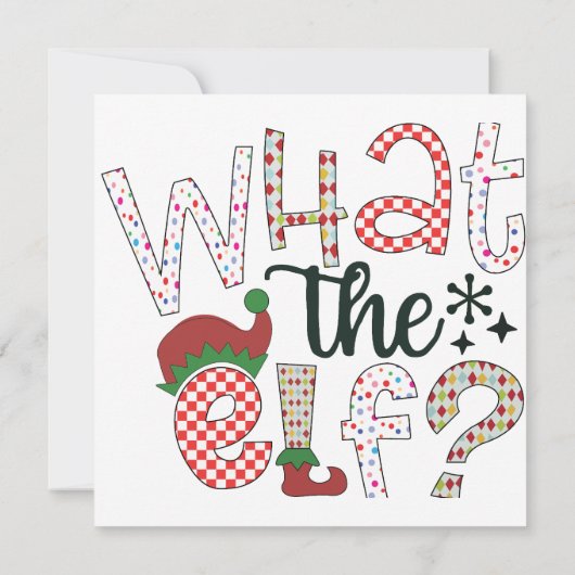 Weihnachten Spaß: Was für ein Elf? (Rückseite)