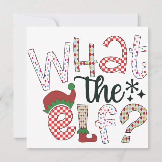 Weihnachten Spaß: Was für ein Elf? (Vorderseite)