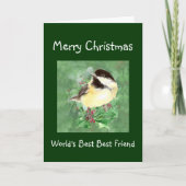 Weihnachten Spaß World's Best Friend Bird (Vorderseite)