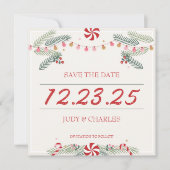 Weihnachten speichern Sie die Datumskarten Save The Date (Vorderseite)